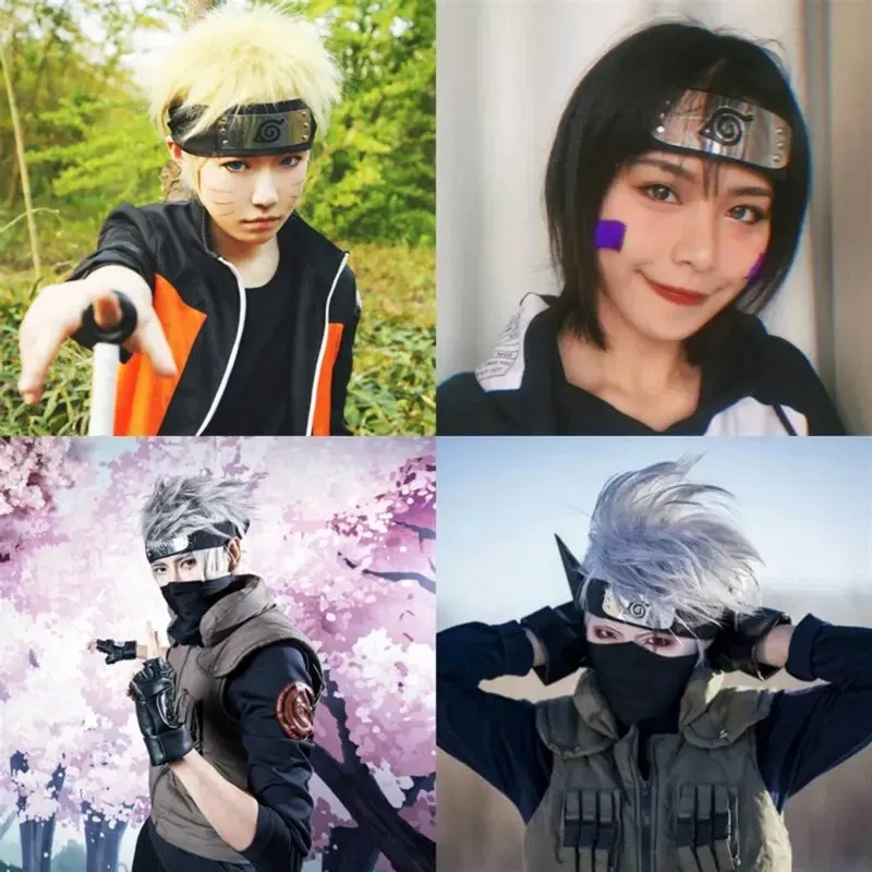 Color: Brown - Ninja Headband Rebel Leaf Naruto Forehead Protector Coslapaly Anime Peripheral