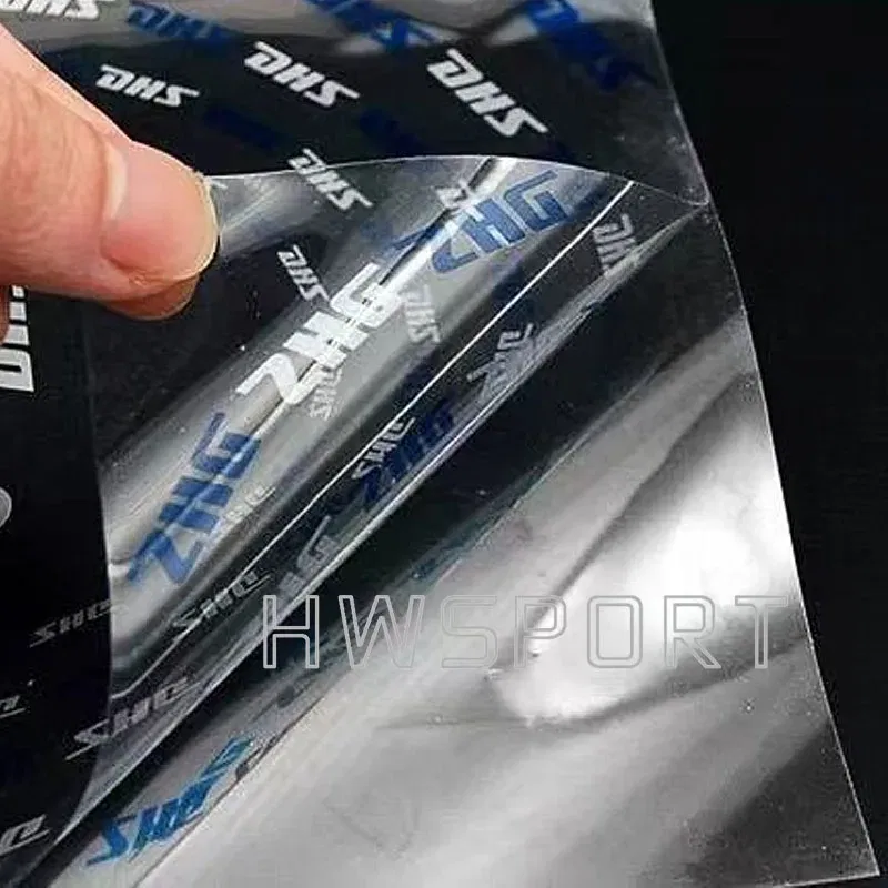 Color: WHITE - DHS Table Tennis Rubber Protector Film 2 Pcs for Non-sticky Sticky Rubber Ping Pong Accessories