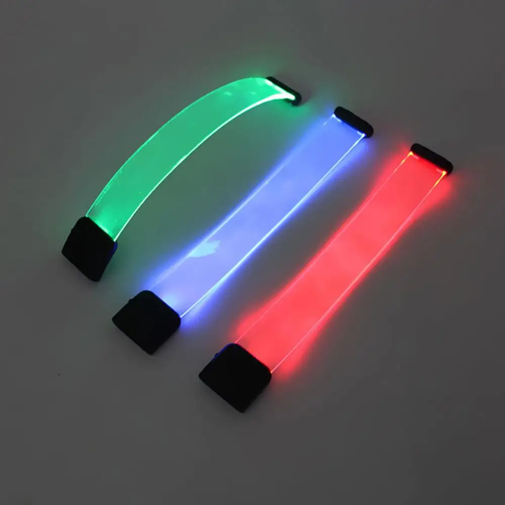 Color: Light green, Size: L, Ships From: CHINA - LED Light Bracelet Silicone Sound Controlled Led Light-emitting Bracelet Light Band Entertainment Party Wristband Halloween Belt