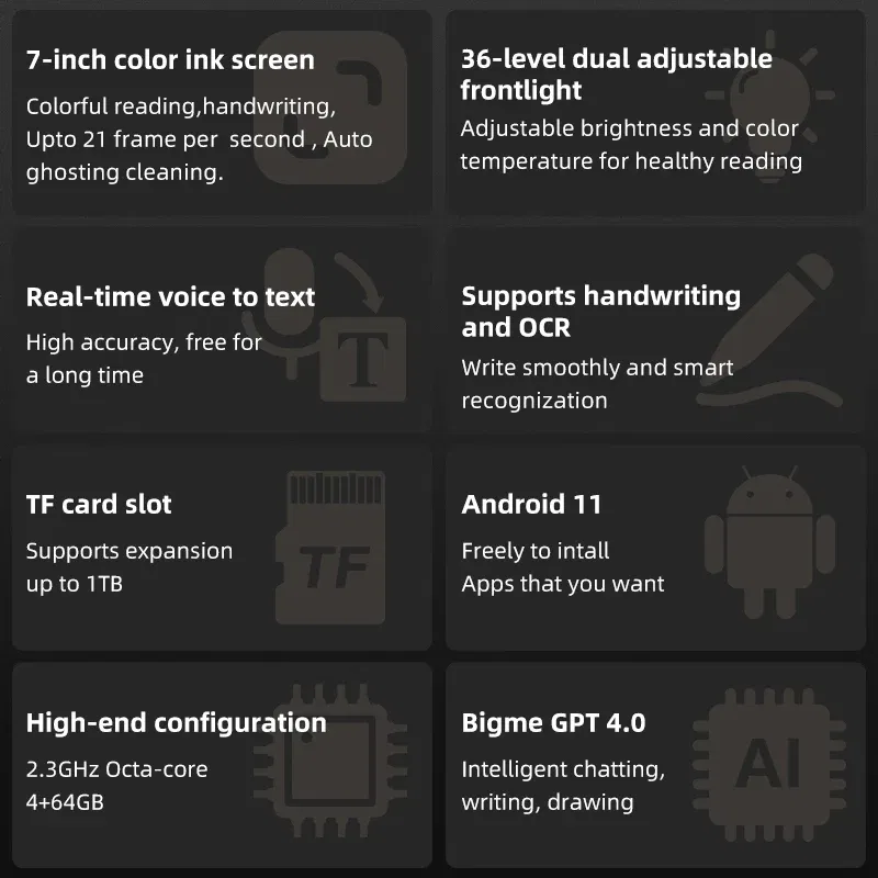 Color: Blue, Ships From: CHINA - New! Bigme B751C 7-inch color eink screen e-book reader electronic paper book reading e Ink ebook ereader tablet