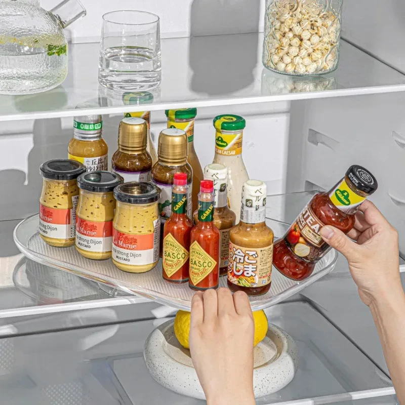 New Lazy Susans Turntable Organizer for Refrigerator