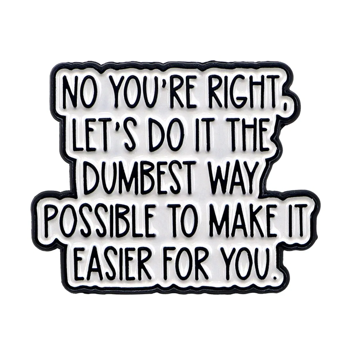 Metal color: Imitation Rhodium Plated, Main Stone Color: MULTI - Quotes Enamel Pins Cartoon Women's Brooches Men Lapel Pins Letters Badge on Backpack Costume Accessories Phrase Jewelry Gifts