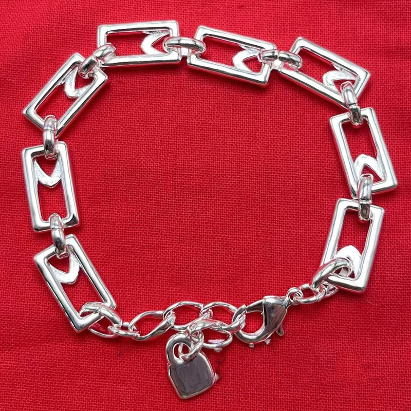 Metal Color: Imitation Rhodium Plated - gift of New Hot Spanish jewelry lightweight luxury jewelry bracelet ladies party exquisite accessories high-quality gifts