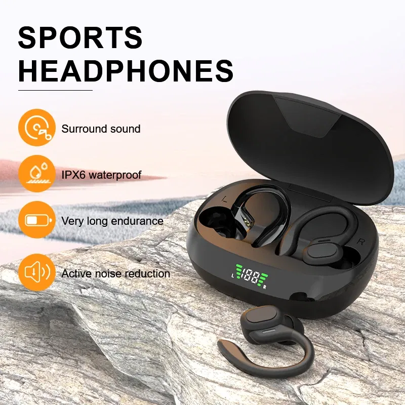 Original SP16 Wireless Earphones Ture Wireless Earbuds Ear hook Sports HiFI Stereo Waterproof Headset With Mic TWS Headphone