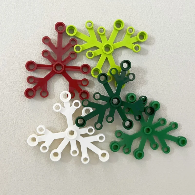 Color: GRAY - 2417 Plant Leaves 6 x 5 Bricks Collections Bulk Modular GBC Toys For Technical MOC DIY Buildings? Blocks 1Pcs Gifts Compatible