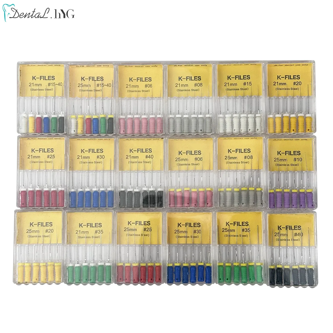 Color: Ivory - Dental Tools Root Cannal Endo K File 21mm 25mm Stainless Steel Endodontic Instruments Dentist Dentistry Odontologia