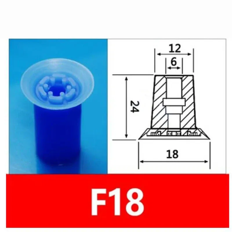 Color: Transparent - 1pcs Manipulator Industrial Strong Film Plastic Bag PE Suction Cup Vacuum Nozzle Vacuum Pad F18 F26 F33