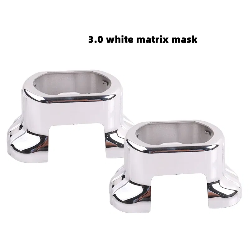 Color: Yellow - SANVI 2.5INCHES 3INCHES BI XENON/LED Projector lens mask  shrouds Car light accessories