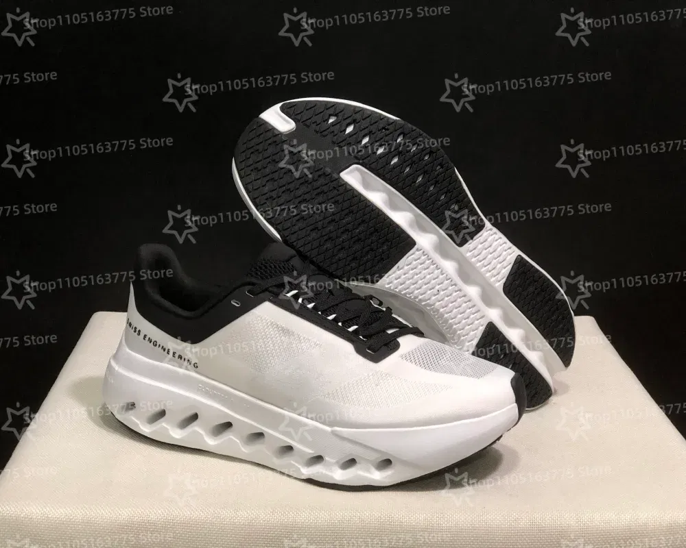Color: Burgundy, Shoe Size: 45 - Hot 2025 NEW Women Men Cloudsurfer-Next Running Shoes Breathable Anti Slip Cushioning Road Run Sport Lifestyle Outdoor Sneakers