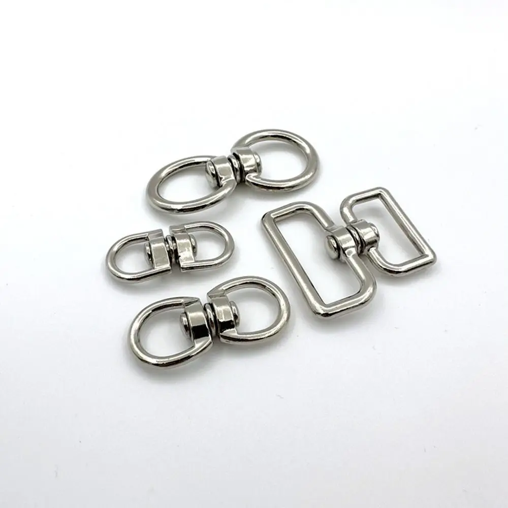 Color: Pink - Metal Eight-Character Rotating Buckle Ring Anti-Knotting Dog Chain Buckle Connecting Ring DIY Jewelry Pendant Jewelry Accessory