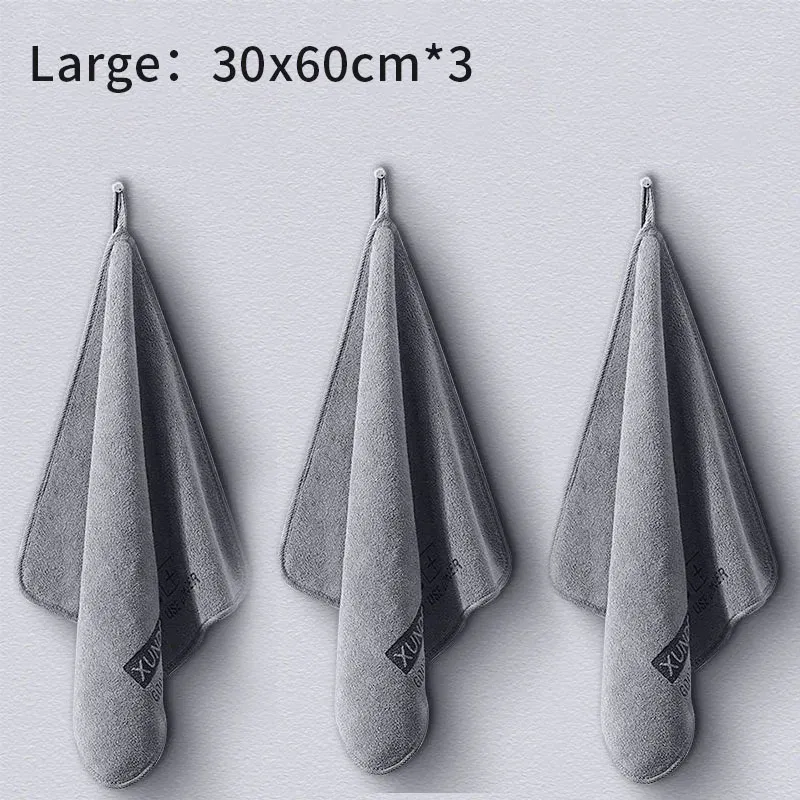 Color: Blue - High-end Microfiber Auto Wash Towel Car Cleaning Drying Cloth Hemming Car Care Cloth Detailing Car Wash Towel