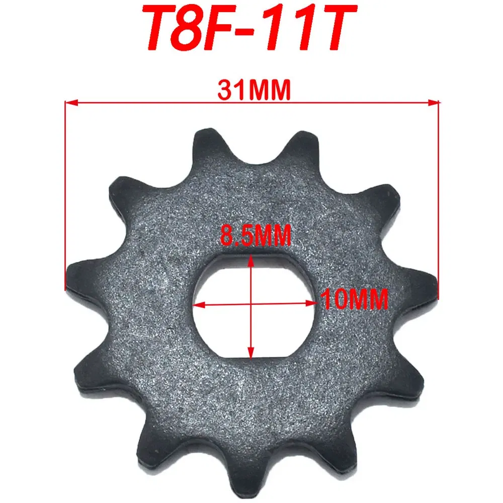 Color: Dark Grey - T8F/25H 9T 11T Sprocket 8mm10mm For Razor EVO IZIP 500W 1000W Electric Scooter