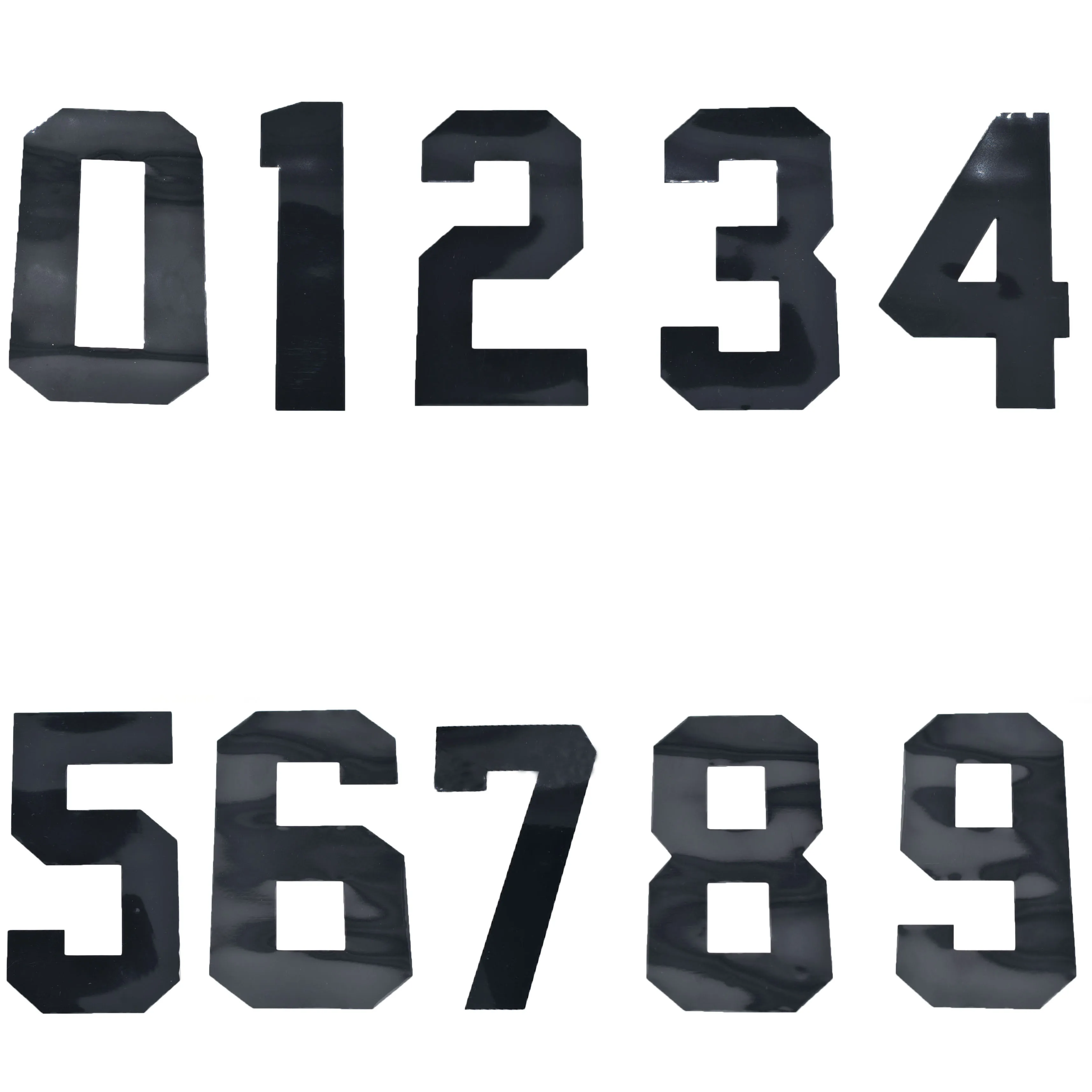 Color: Ivory - Number Stickers Graphics Decals Emblems Fit For CRF 50 70 110 125 250cc Kayo BSE Dirt Pit Bike Plastic Cover Number Plate Of