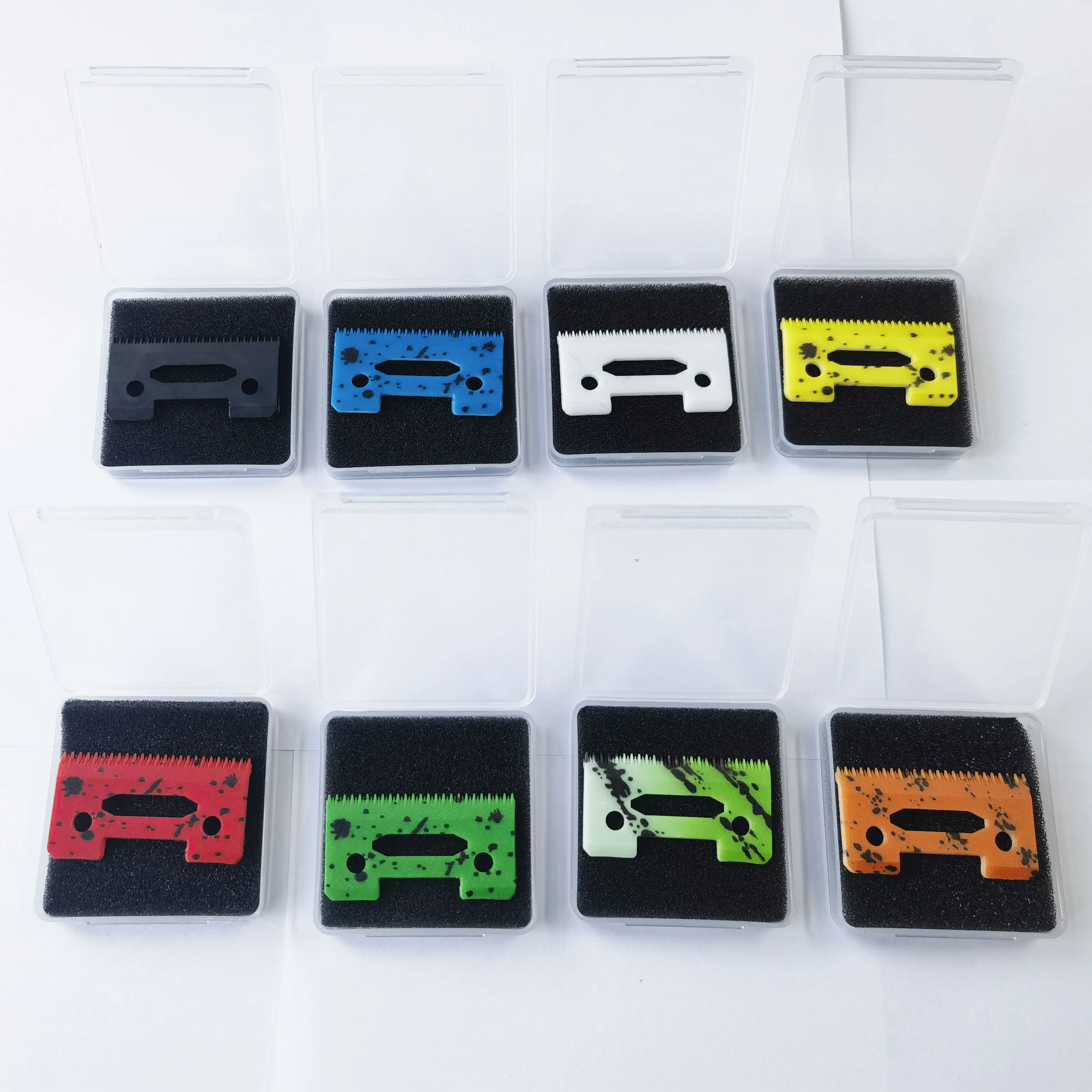 Size: XS - Professional 2 Holes Ceramic Blade Cutter Clipper Replacement Blades for Wahl 8148 Clipper