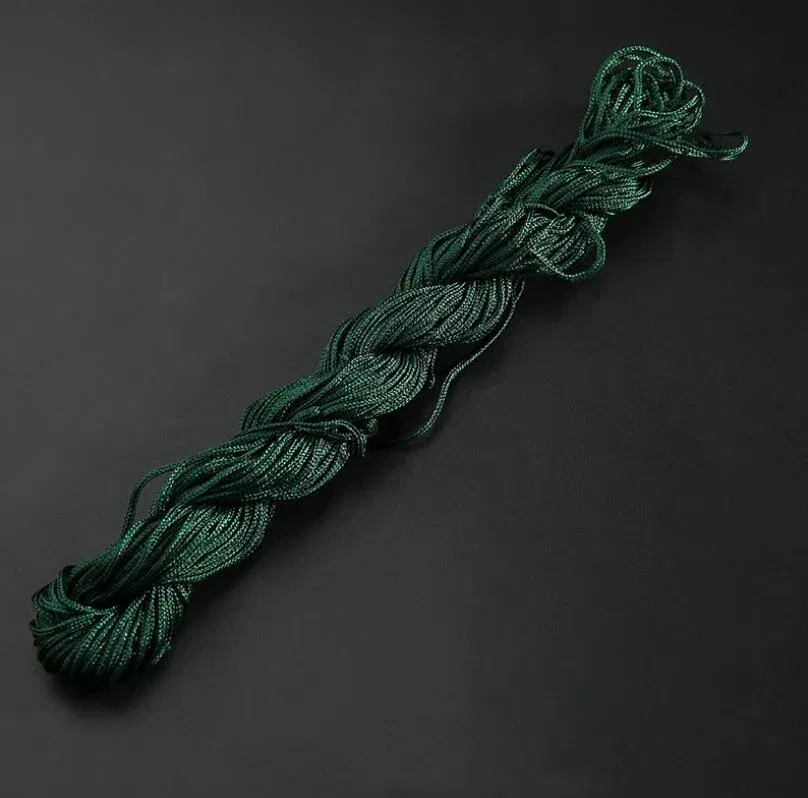 Color: PURPLE - 24m Polyester Braided Jade Thread For DIY Handmade Necklace Bracelet Trinket Pendant Braided Accessories Jewelry Making Finding