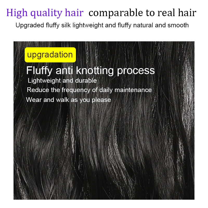 Color: Blue, Ships From: CHINA, Stretched Length: 38inches - 40 inch ultra long wavy hair clip hair extensions synthetic wigs women's wigs suitable for parties cosplay and various occasions