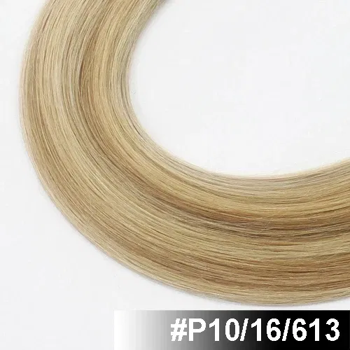 Color: P16/613, Longest Hair Proportion: 35%-45%, Items per Package: 50 Strands, Life Span: 12 months With Proper Care, Stretched Length: 20inches - FOREVER HAIR 0.8g/s 16" 18" 20" 100% Remy Human Pre Bonded Flat Tip Hair Extension Straight Capsules Kerat