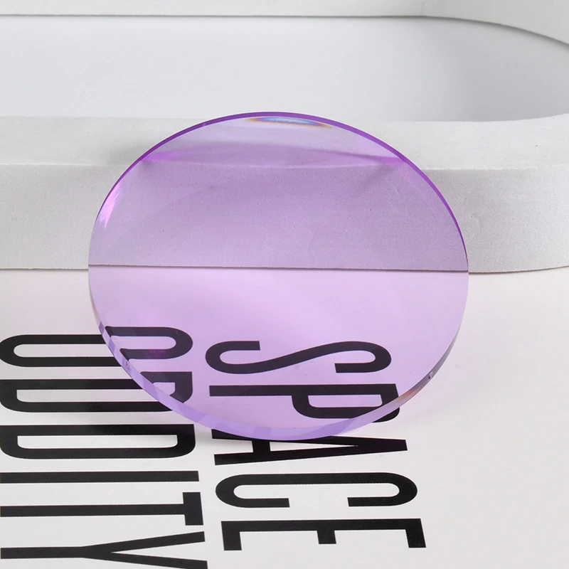 Lenses Color: Red, Lens Index: 1.67 - Aspherical Non-polarized Sunglasses Lens 1.56/1.61/1.67 Anti-blue Light CR39 Resin HD Driving Prescription Lens Man Woman 1 Pair