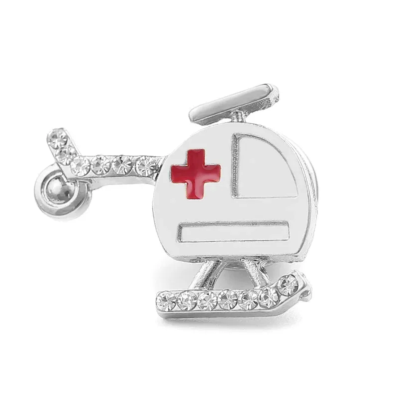 Metal color: silver, Ships From: CHINA - Medical Pins Icons Medical Helicopter Intestine Tissue Blood Capillary Biology Chemistry Brooches Nursing Accessories And Gifts