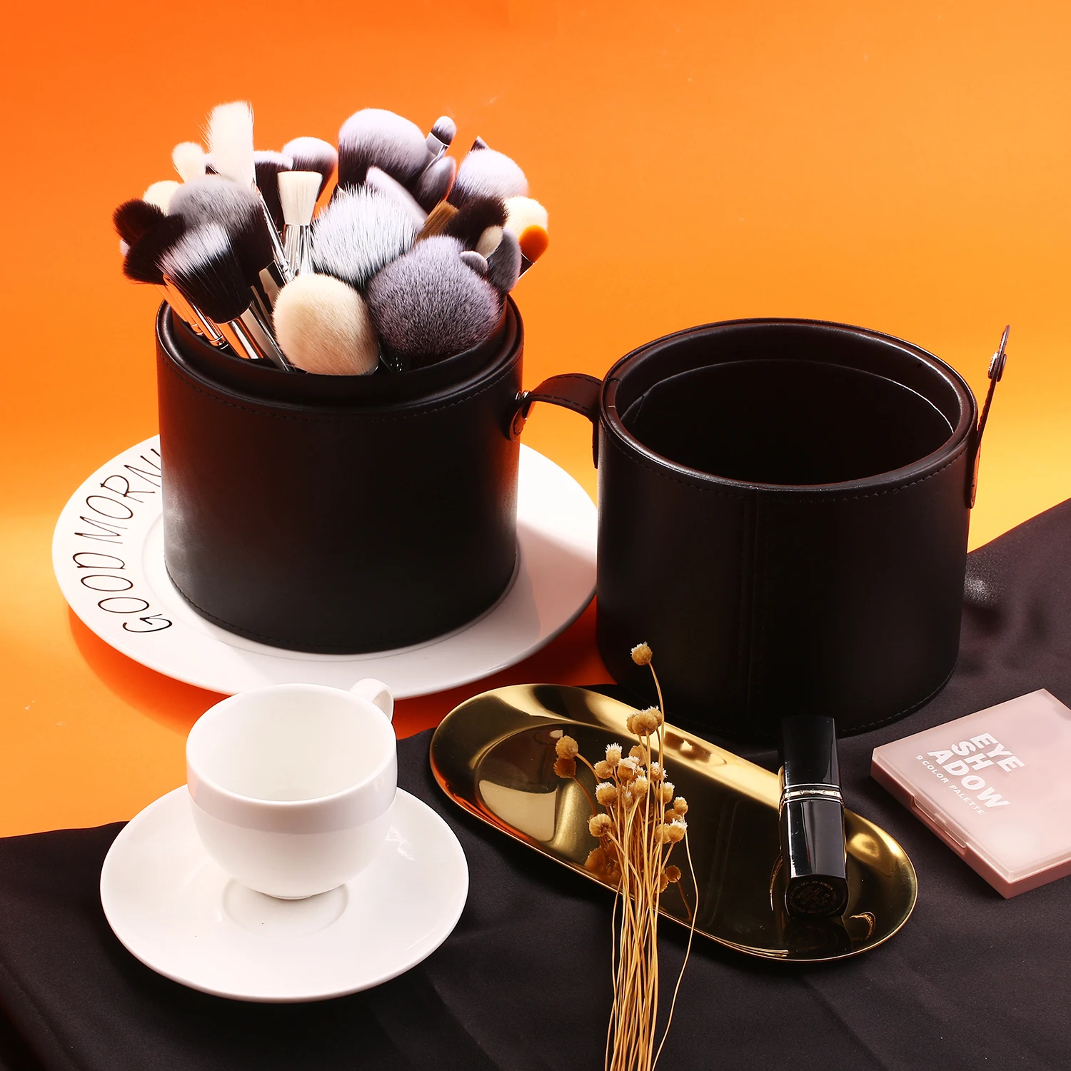 Handle Color: Green, Ships From: Poland - BEILI Makeup Brush Set with Holder 30-42Pcs Professional Foundation Powder Blush Eyeshadow Blending Brushes Kit Make Up Tools