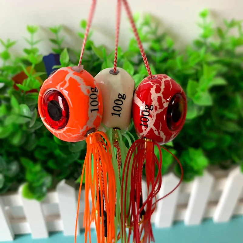 Color: Red, Size: 55mm, Ships From: CHINA - Testar Luminous Tenya 40g 60g 80g 100g Glow Kabura Sea Jig Madai Boat Fishing Lure Tai Rubbler Skirt for Slider Snapper Pesca