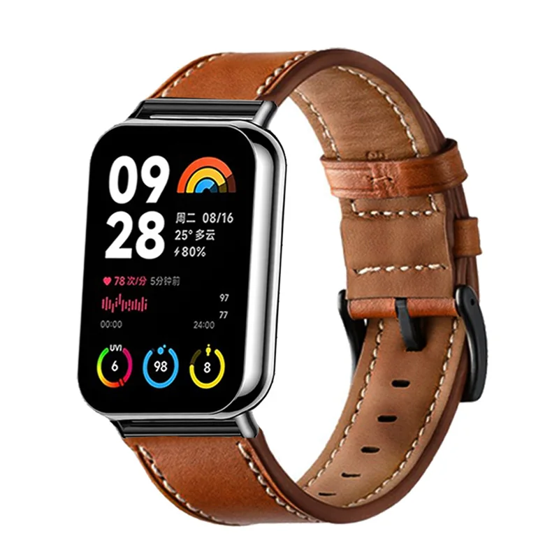 Color: Red, Size: XS - Bracelet For Xiaomi Mi Band 8 Pro Strap Xiaomi Mi Band 8 Pro Stainless Steel Bracelet Xiaomi MiBand 8 Pro Belt Watch Strap