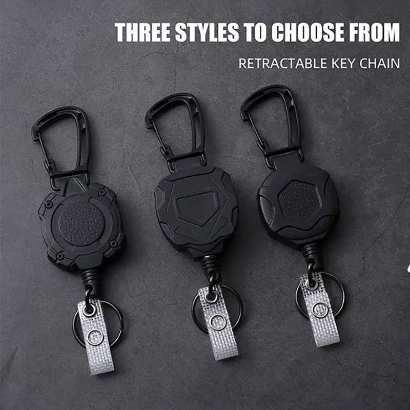 Color: black - ID Card Holder Bus Card Cover Case Badge Reel Clip Badge Clip Heavy Duty Badge Clip Retractable Badge Holder ID Badge Holder