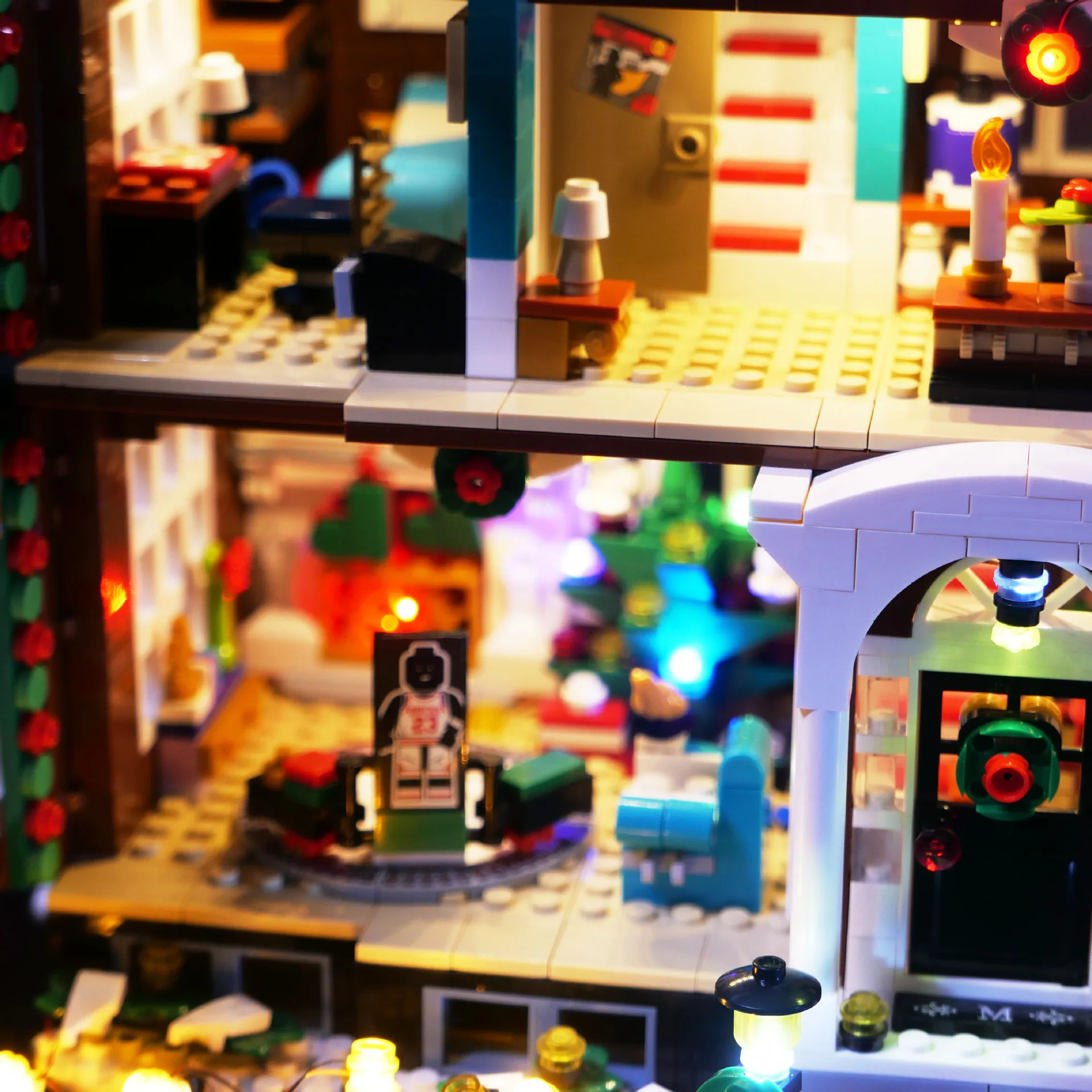 Color: WHITE - LED Lighting Kit Compatible with 21330 Home Alone House Building Blocks Model Remote Control Lamp Accessories (Lights Only)