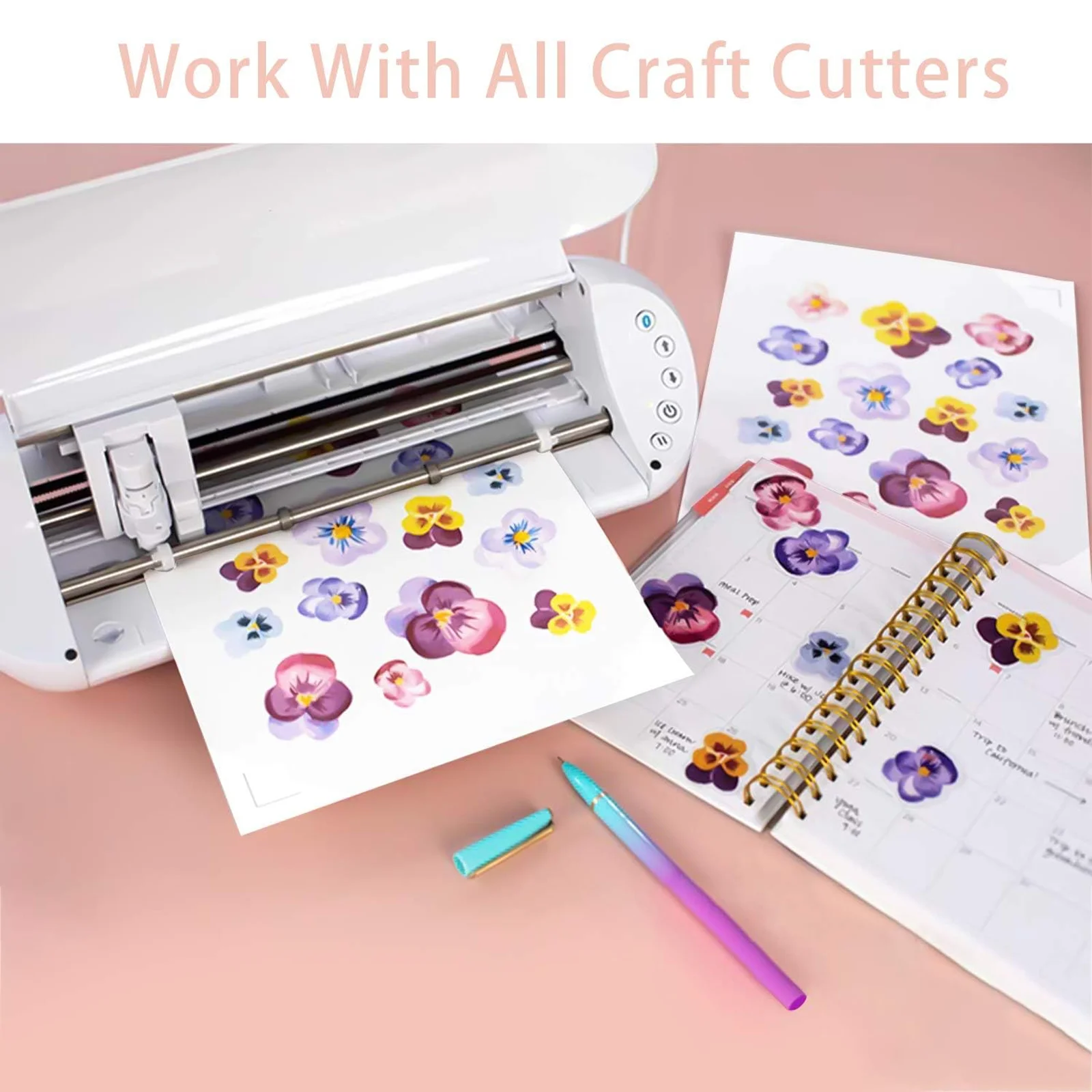 Color: WHITE - 10/20/30/40 Sheets A4 pp Matte Vinyl Sticker Paper for Inkjet Printer Sticker Papers White Labels Waterproof & Tear-Resistant