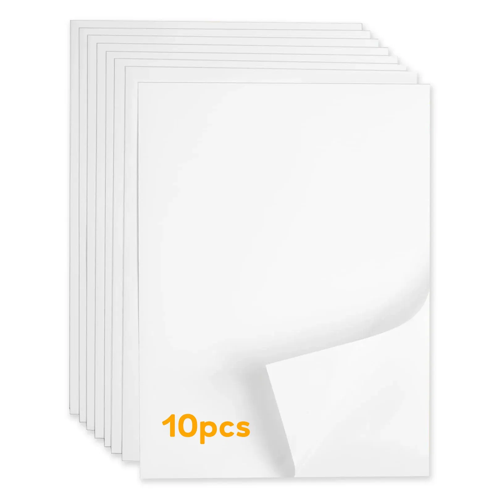 Color: WHITE - 10/20/30/40 Sheets A4 pp Matte Vinyl Sticker Paper for Inkjet Printer Sticker Papers White Labels Waterproof & Tear-Resistant