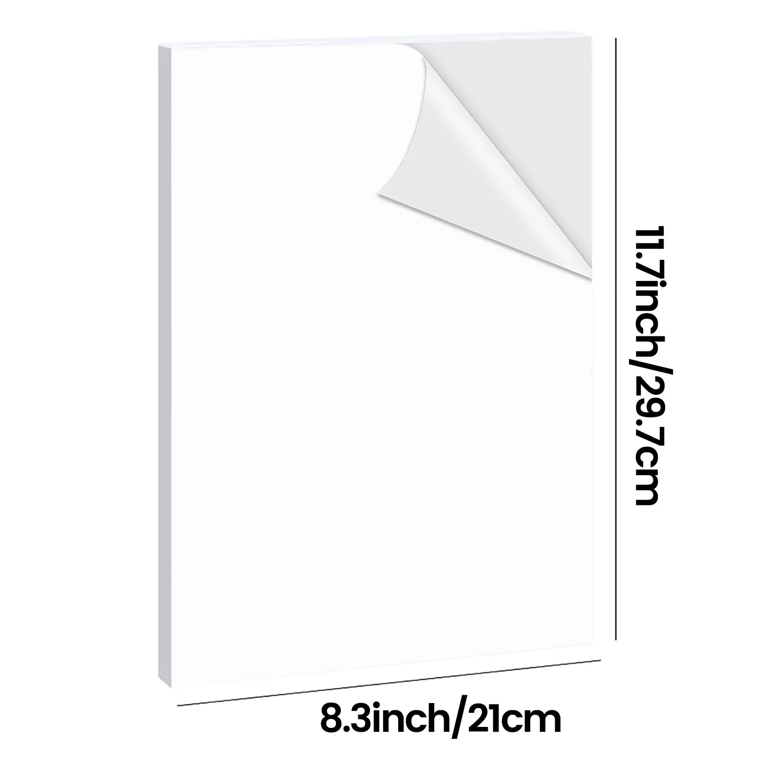 Color: WHITE - 10/20/30/40 Sheets A4 pp Matte Vinyl Sticker Paper for Inkjet Printer Sticker Papers White Labels Waterproof & Tear-Resistant