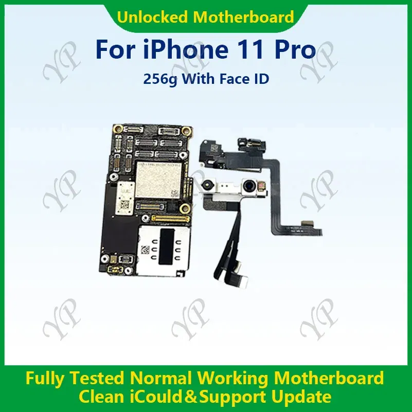 Color: Gold, Ships From: CHINA - Top Fully Tested Authentic Motherboard For iPhone 11 Pro Max 64g/256g Unlocked Mainboard With Face ID Cleaned iCloud Fast