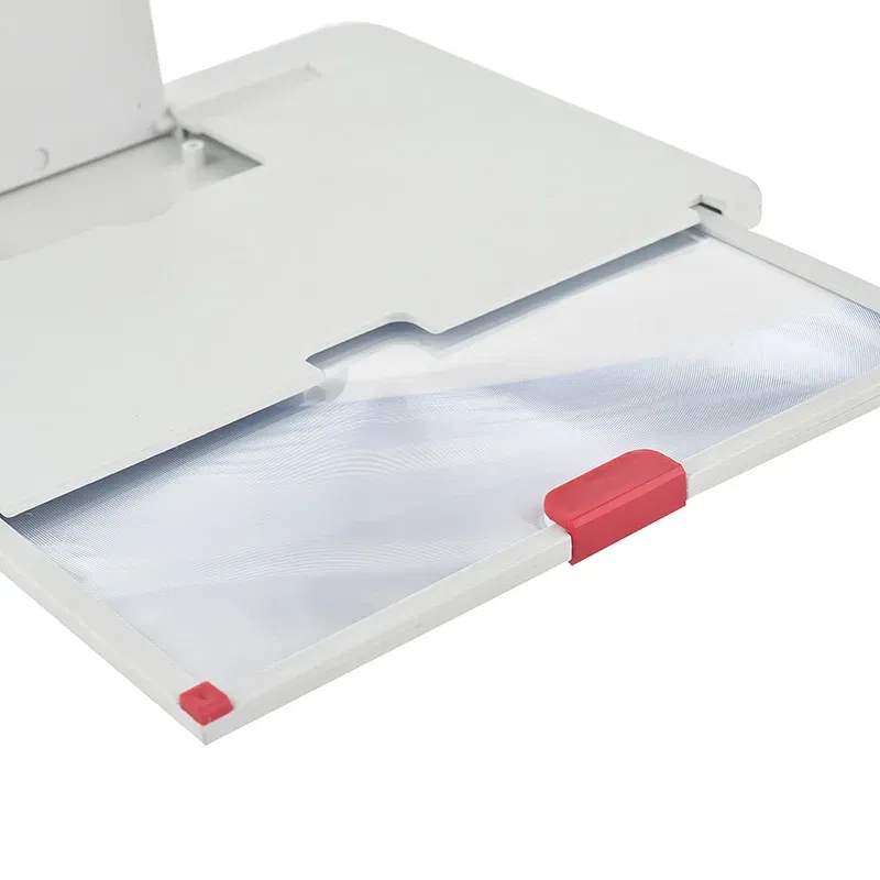 Color: black, Magnification: 5X - 10 Inch Mobile Phone Screen Magnifier Pull-Out Creative Stretch 3D Mobile Phone Magnifying Glass Stand Folding Phone Holder