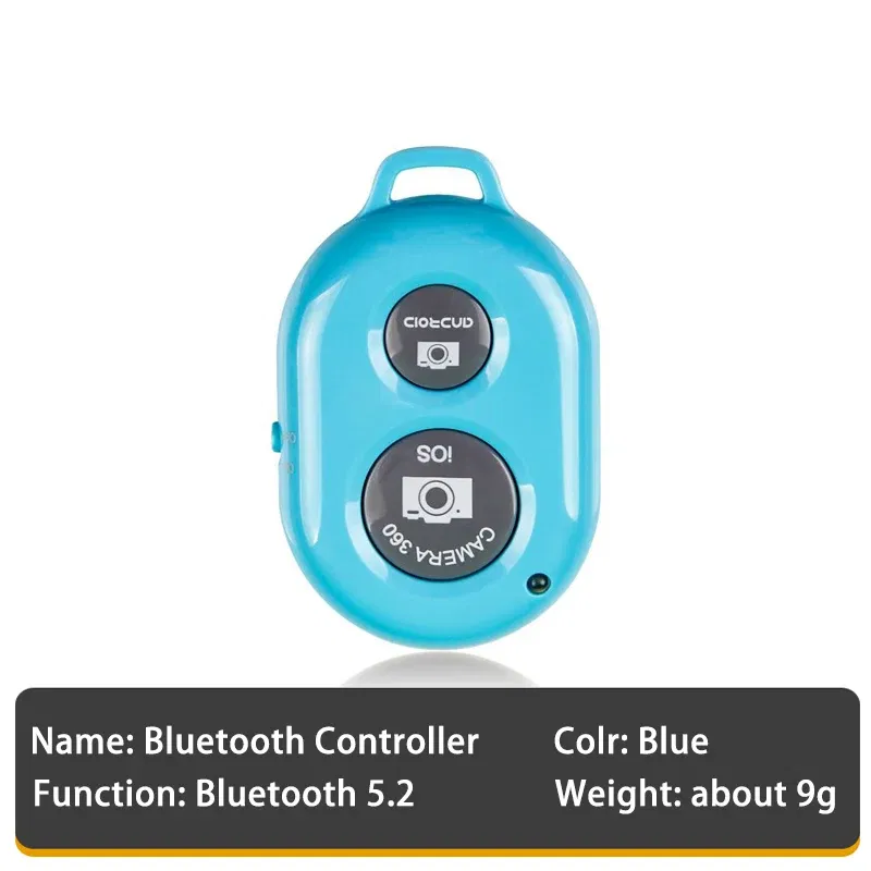 Color: black - Smartphone Bluetooth Shutter Release Wireless Remote Control Mobile Phone for iPhone 15 14 Huawei Samsung Xiaomi HTC Vivo Selfie