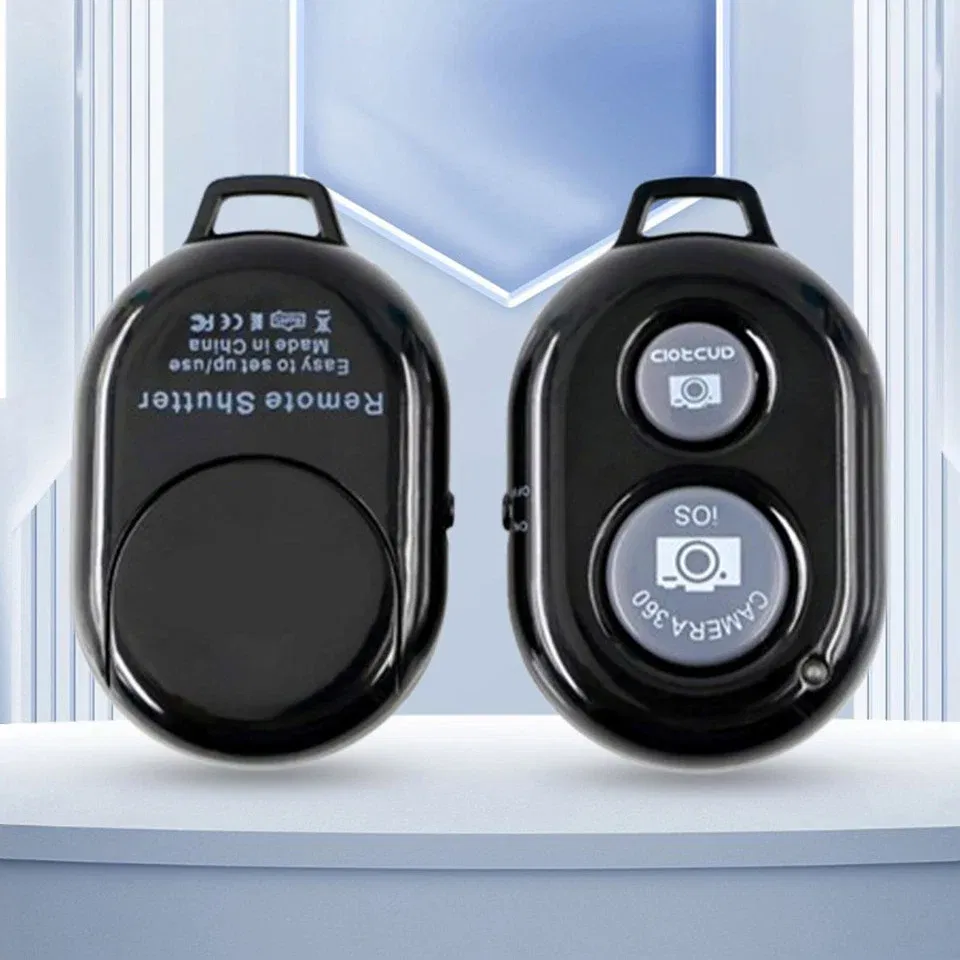 Color: black - Smartphone Bluetooth Shutter Release Wireless Remote Control Mobile Phone for iPhone 15 14 Huawei Samsung Xiaomi HTC Vivo Selfie