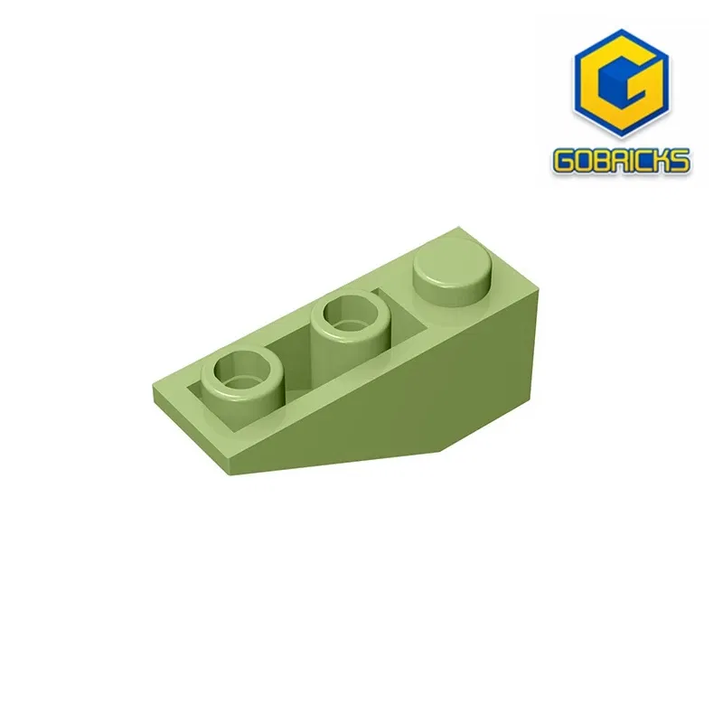 Color: DARK GRAY - Gobricks GDS-596 Slope, Inverted 33 3 x 1 compatiblewith lego 4287 pieces of children's toys Assembles Building Blocks Technical