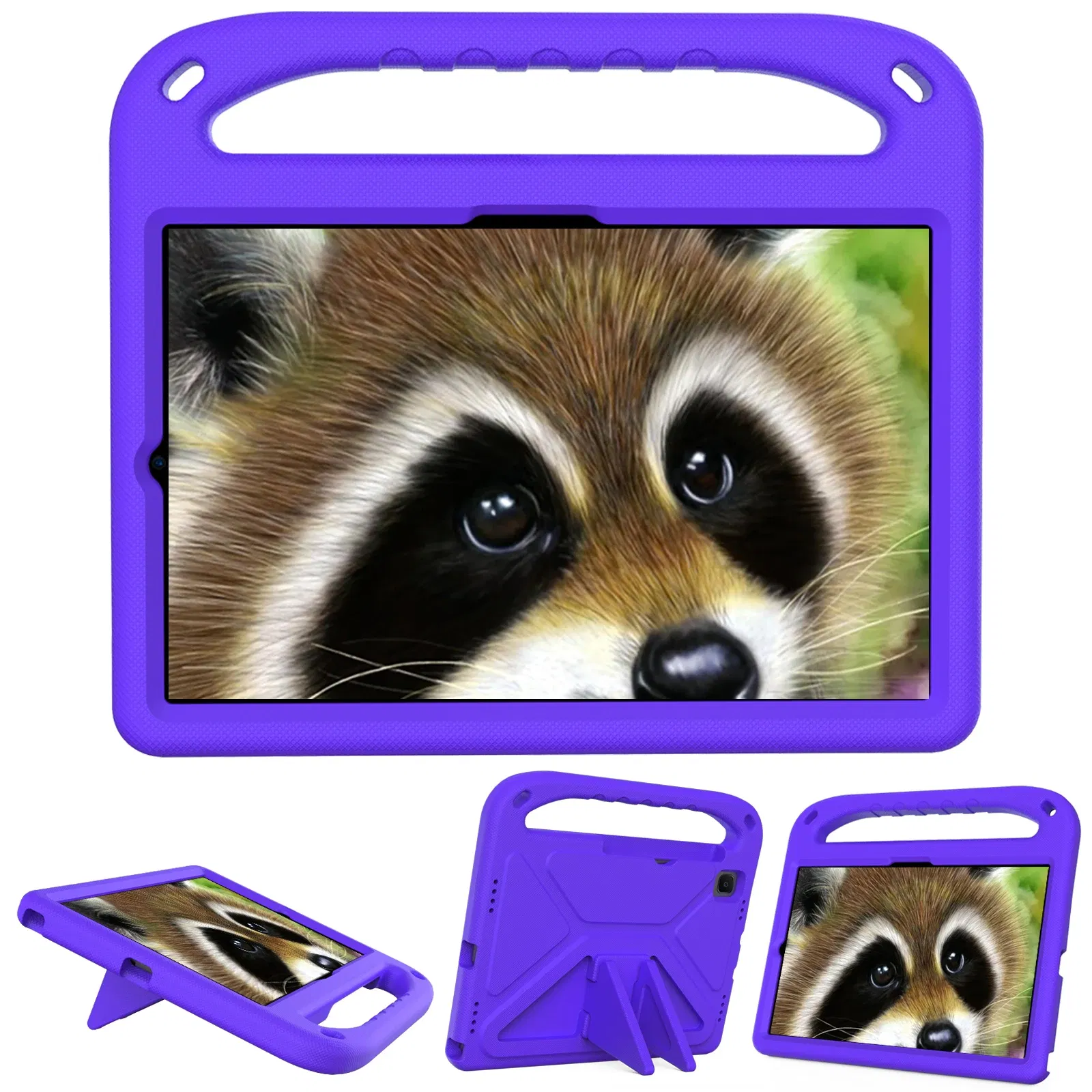 Color: PURPLE, Size: iPad Pro12.9 - Kids tablet case  for Samsung Galaxy Tab S9FE+ S9+ S9 S8 S8+ S7FE S7+ A7Lite S5e S6 Lite A9+ A9 A8 A7 T510 T307U Child shel