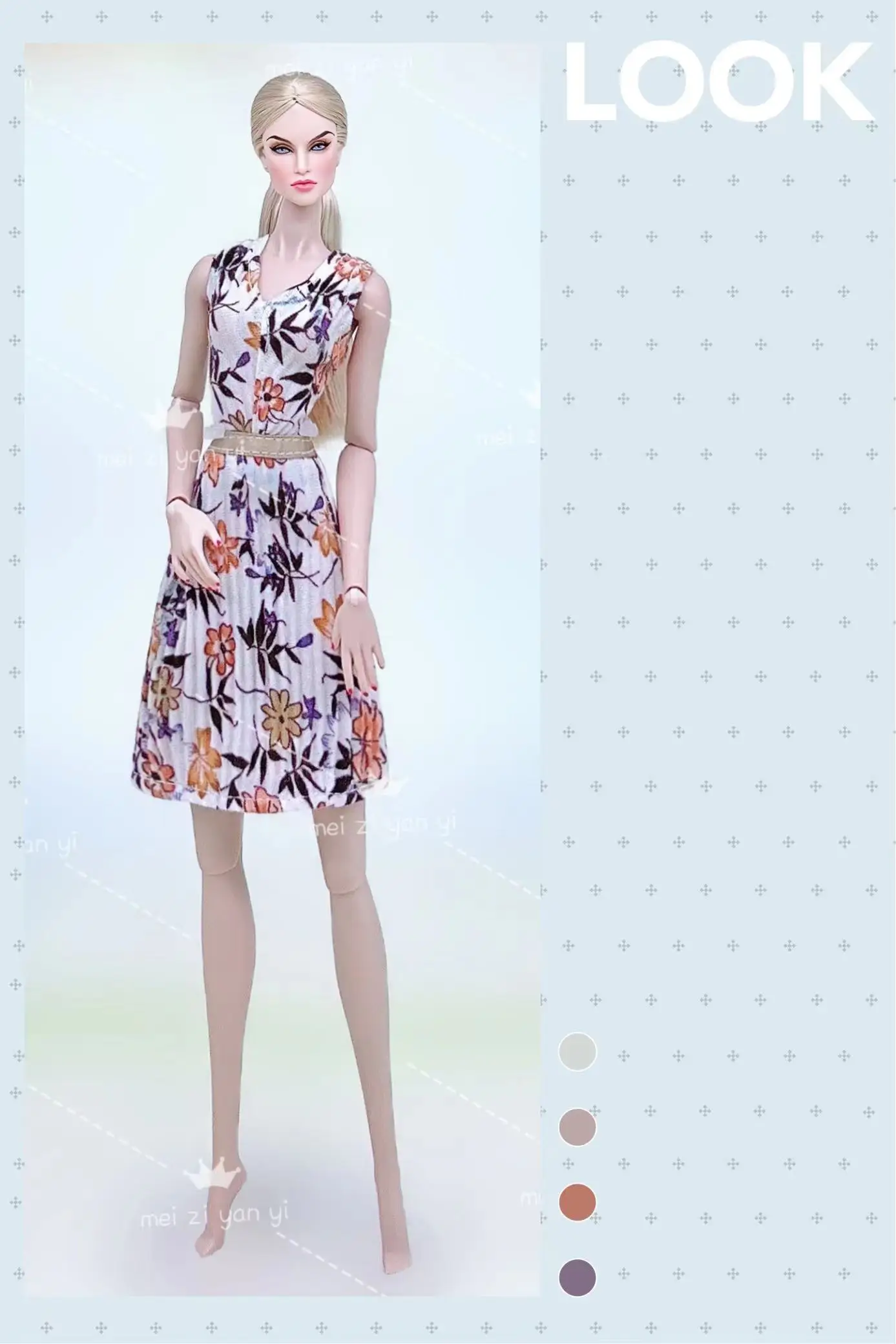 Color: green - Clothes for barbie doll accessories Dress