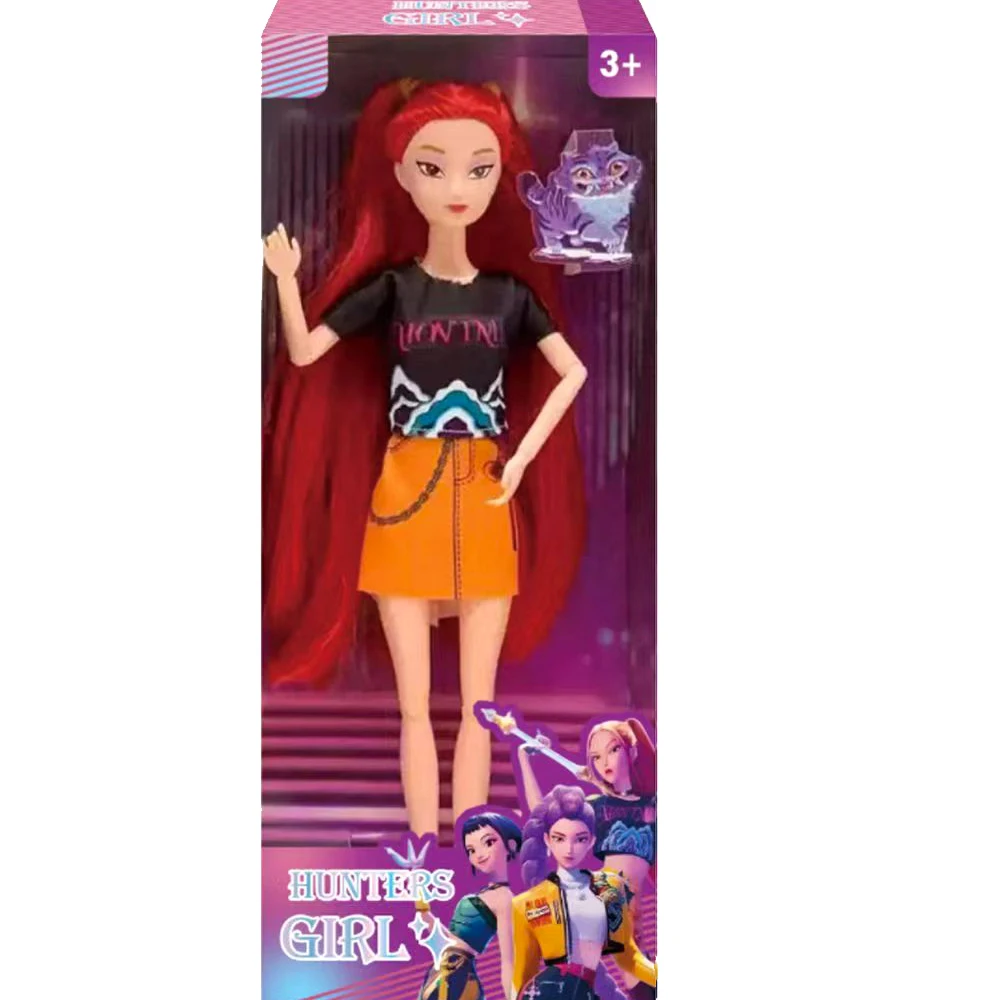 Color: PURPLE - 2026 HOT NEW Anime KPop Demon Hunters Doll Vinyl Toy Rumi Mira zoi Character vinyl mask figurine Birthday Gift Fan Club Gifts