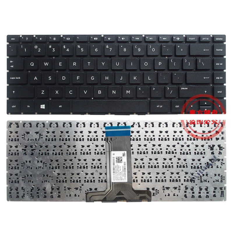 Color: GOLD - US/RU/SP Laptop Keyboard For HP 14-BA 14-BD 14-BF 14-BS 14-BP 14-BK 14-BW 14-CB 14-CF 14-DK 14-DP 14S-CR 14S-CF 14S-DP 14M-BA