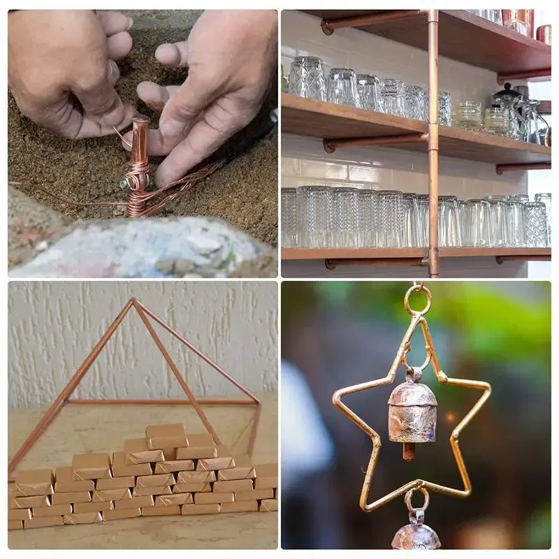 Color: Blue, Specification: 10mm - 1pcs Copper Round Bar Metal Rod Milling Metalworking 3mm 4mm 5mm 6mm 8mm-30mm Length50mm-300mm Copper Rod