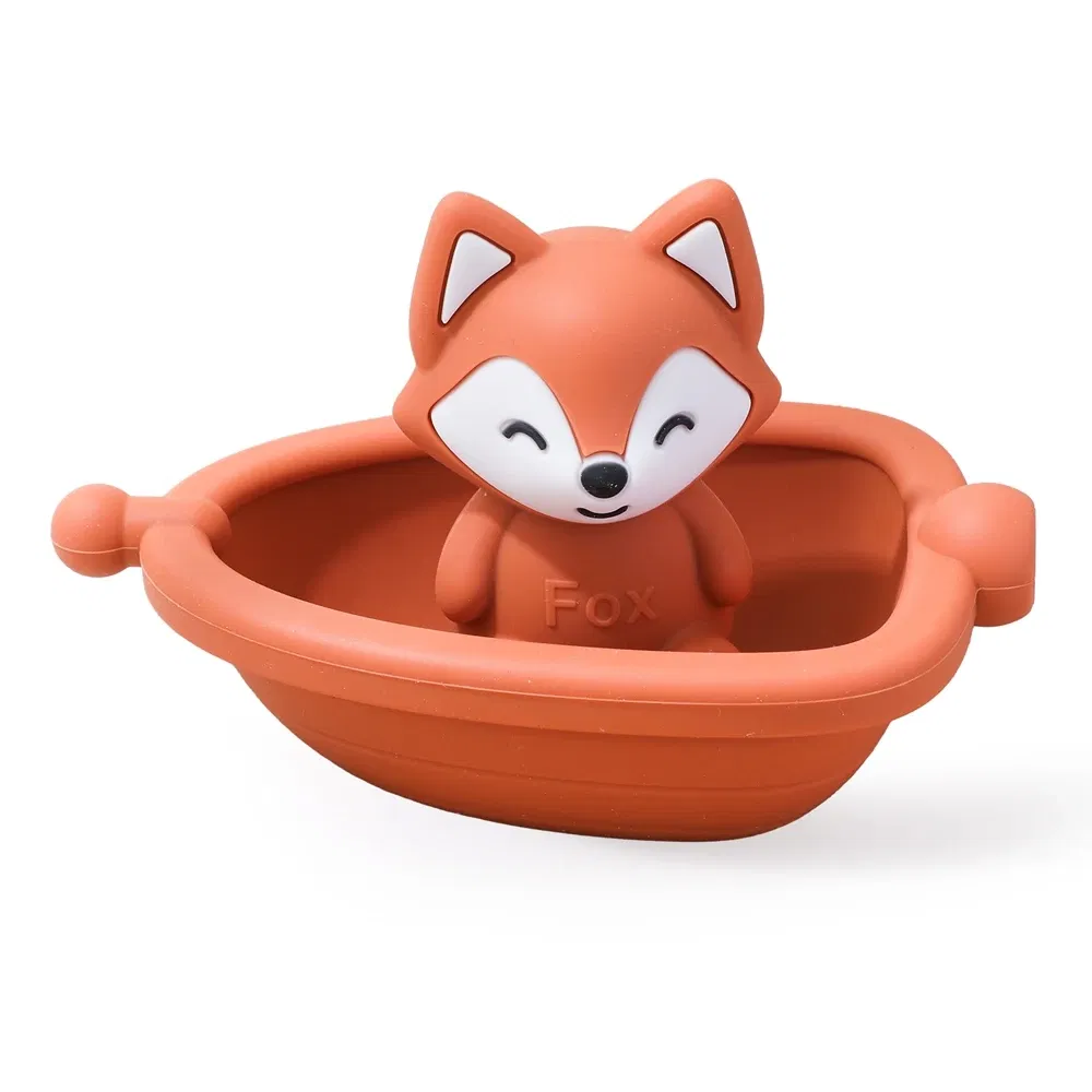 Color: GRAY - Baby Bath Toys Animal Silicone Cartoon Astronauts Play With Water Toys Baby Silicone Sprinkler Bathtub Toy No BPA Swim Bathroom