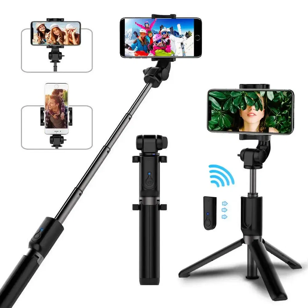 Color: WHITE - Mobile Phone Selfie Stick Tripod Stand Holder For iPhone 15 Pro Max 14 Xiaomi Redmi Huawei Honor Samsung Smartphone Accessories