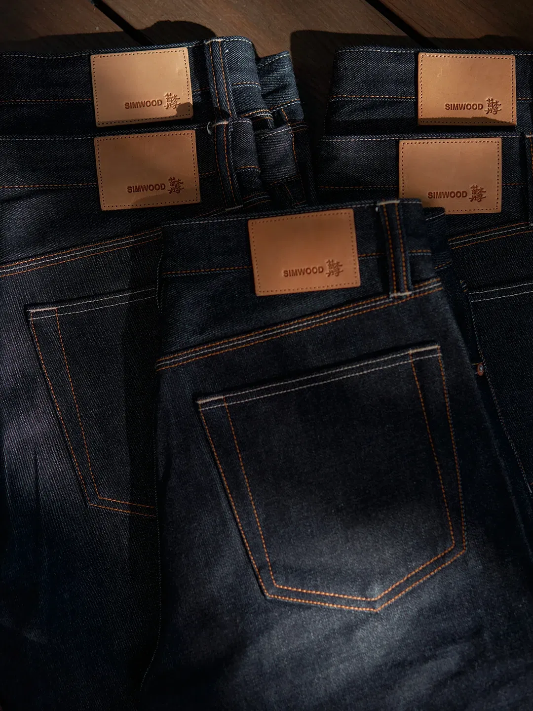 Color: black, Size: 28 - SIMWOOD High Standard 2025 Autumn New Raw Selvedge Denim Pants Men Regular Straight 16oz Heavyweight Quality Cotton FabricJeans