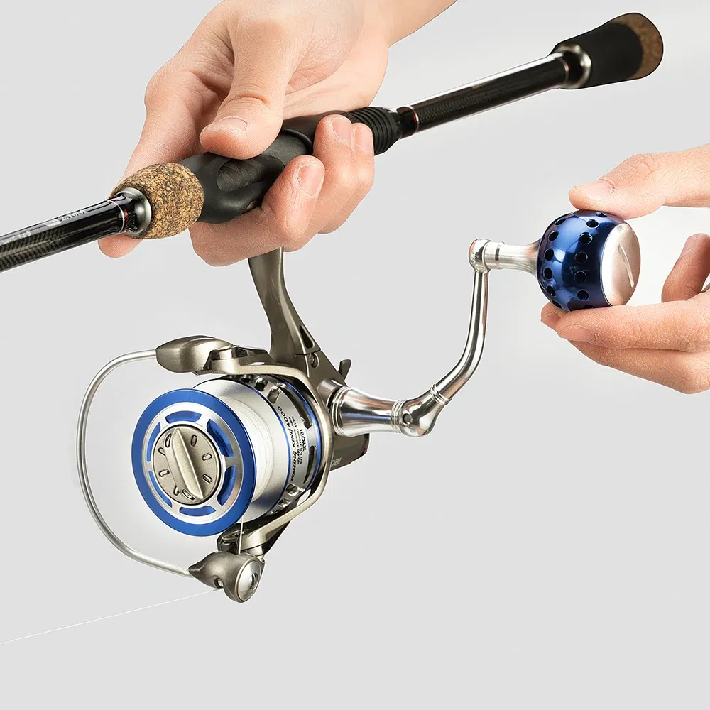 Color: Light Grey, Ships From: CHINA, Bearing Quantity: 7, Spool Capacity: 8000 Series - RYOBI FISHING KING ?… ?…? ?…? Reels Spinning Wheel 6+1BB Gear Ratio 5.0:1/5.1:1  Drag 2.5-10kg  Fishing Coil