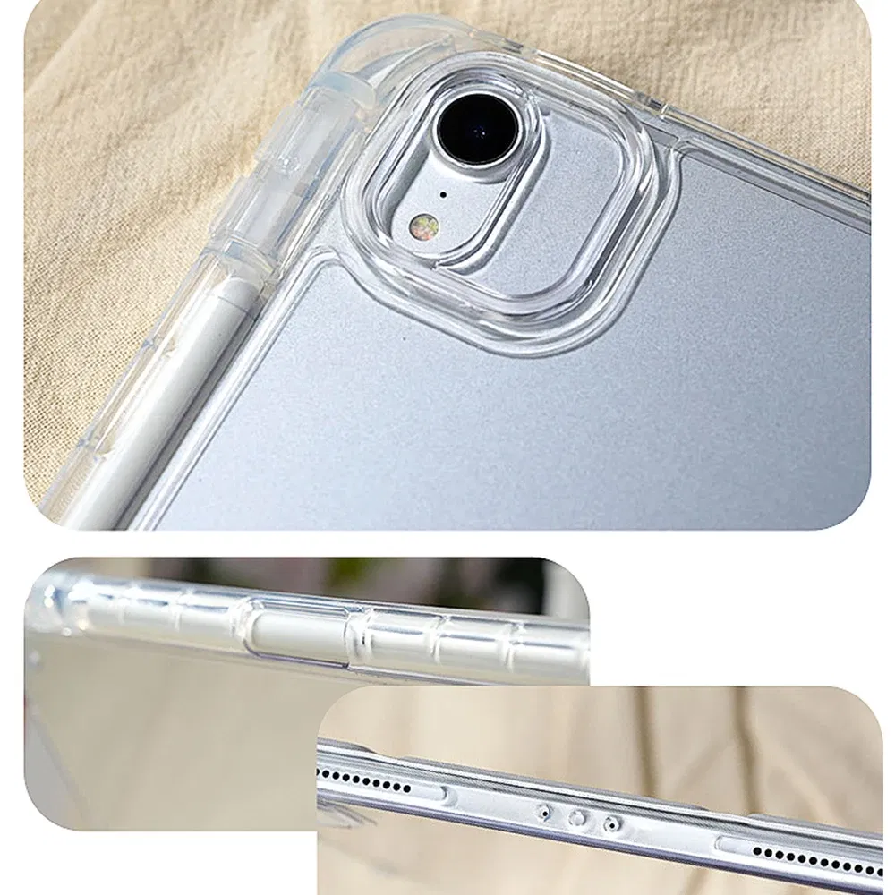 Color: GRAY, Size:  iPad 5 (9.7-inch) - For 2025 iPad Air 11 Case iPad 10th Generation  11th A16  9th  Cover Gen  iPad Pro11 4 5 10.9in 12.9 M2 M3 M4 Pencil Holder Case