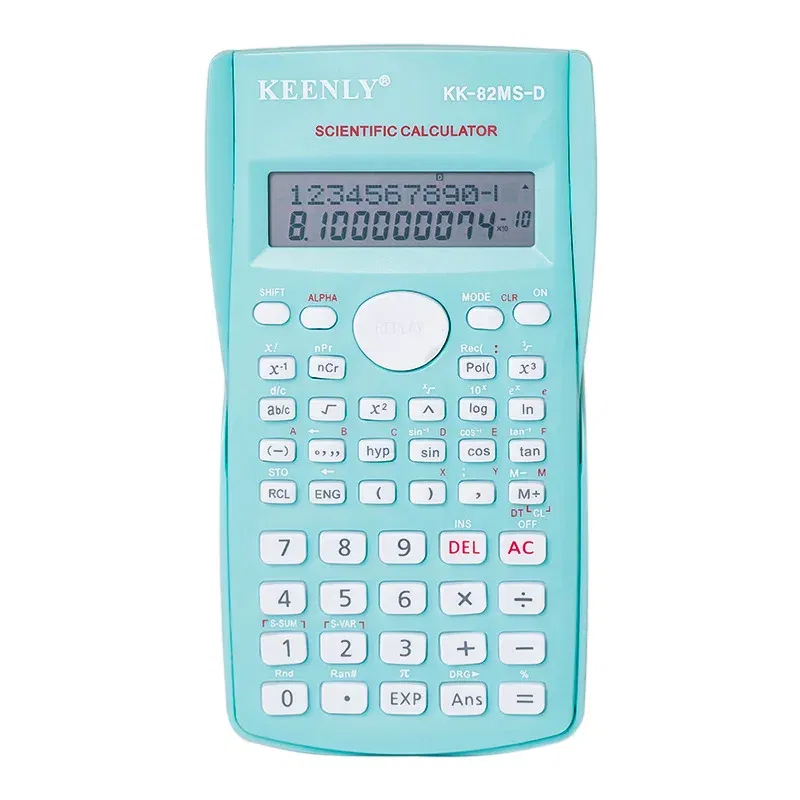 Color: Burgundy - Multifunctional Scientific Calculator Student Simple Portable Big Screen Function Calculator Stationery School Office Supplies