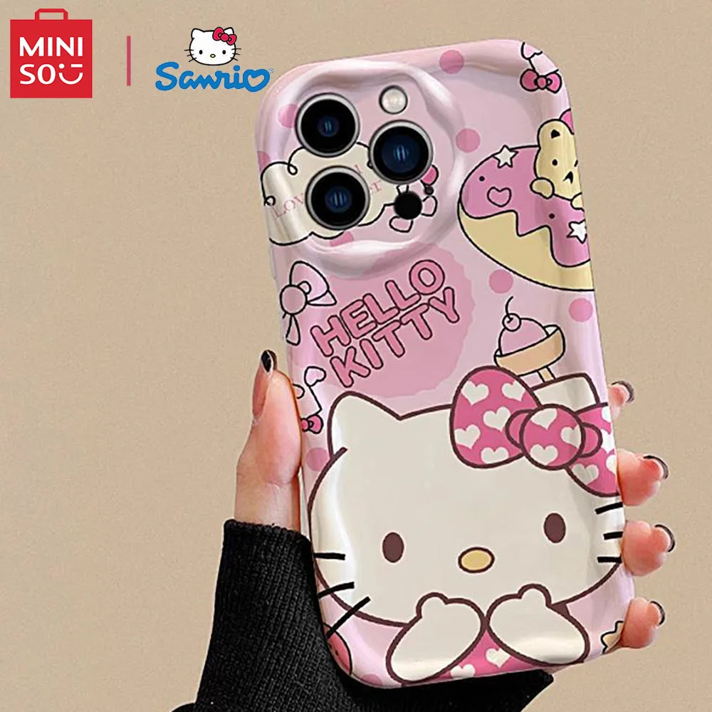 Color: BRIGHT PINK, Material: CANVAS - Miniso Sanrio Collaboration Hello Kitty Phone Case For  Samsung Galaxy S10 S20 S21 S22 S23 S24 FE Plus Ultra Note 20 Phone Case