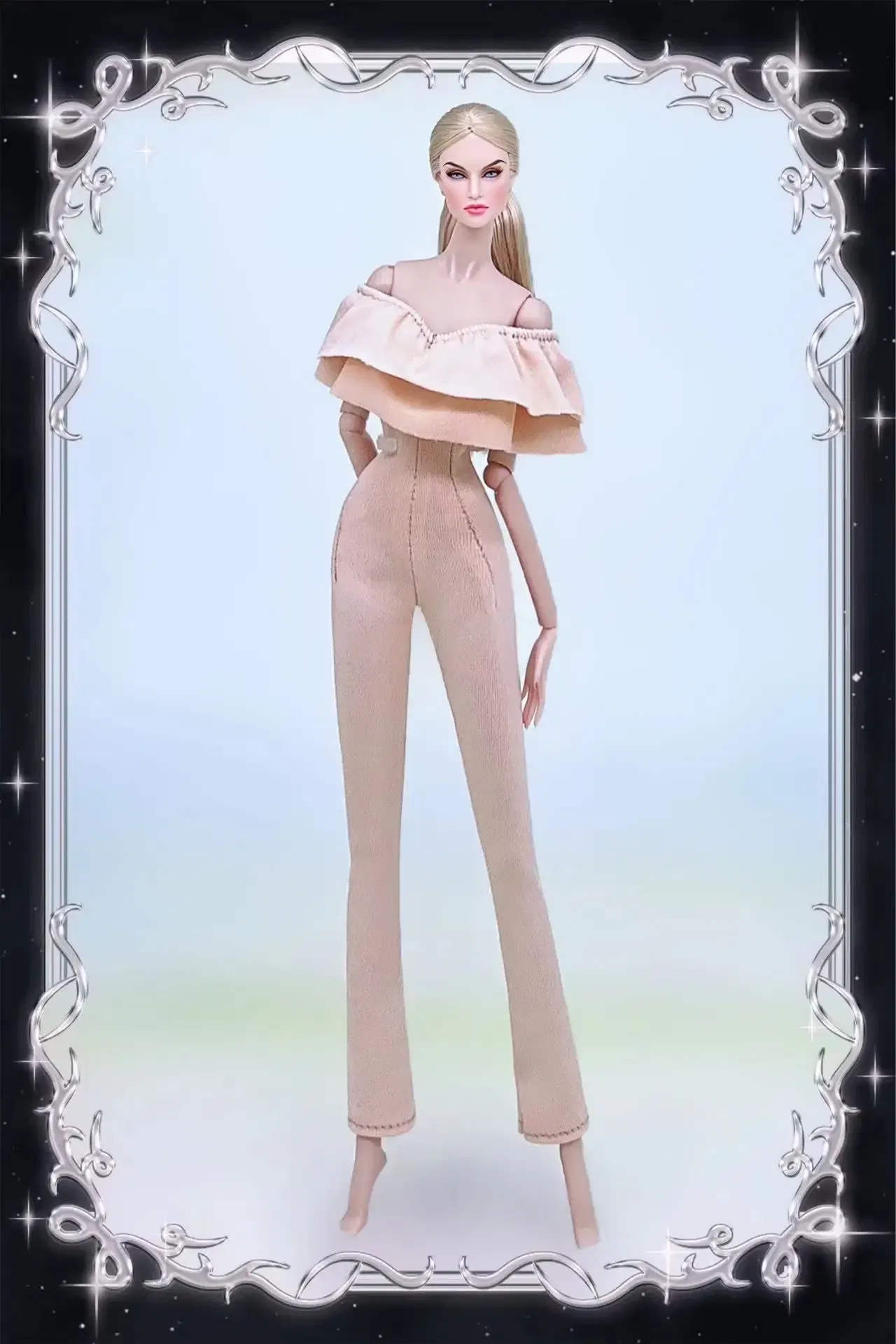 Color: Clear - for clothes pink for 30cm doll