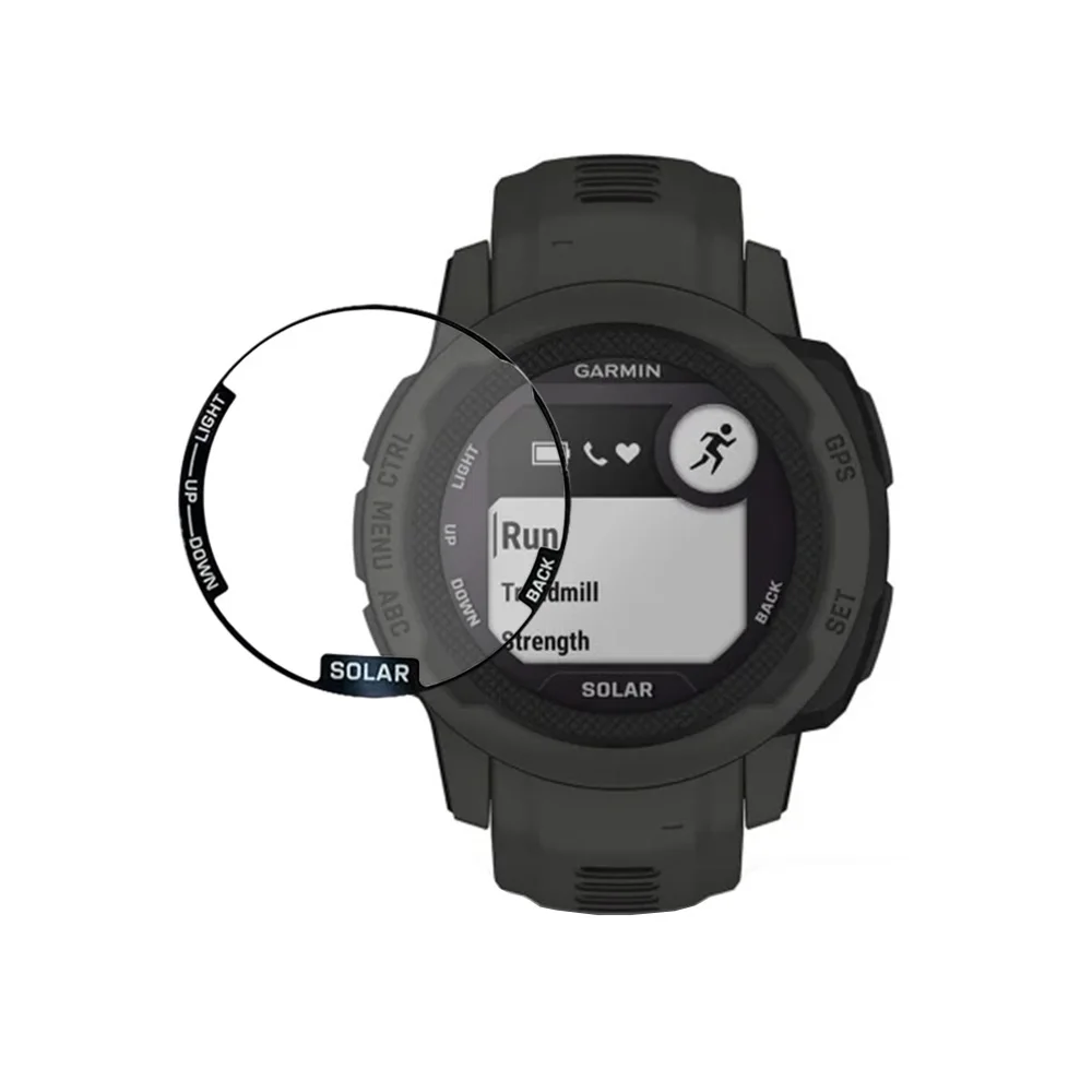 Size: XL - 2pcs Screen Protector for Garmin Instinct 3 Instinct E Instinct 2X 2 2S Solar 50mm 45mm 40mm PMMA 3D Curved HD Protective Film